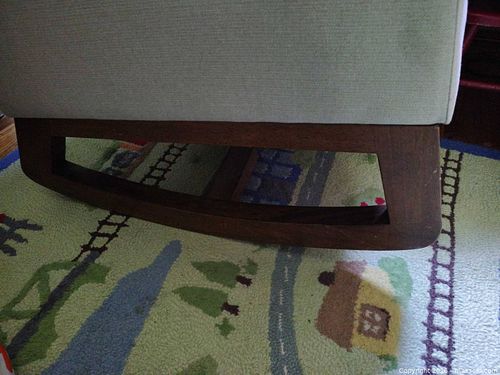 Beige/Cream Wood Nursery Rocking Chair (1 of 3)