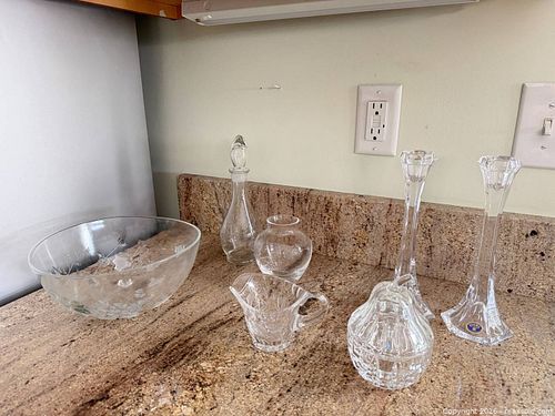 Bohemia Cut & Etched Crystal Set, 6–8 Pieces (1 of 9)