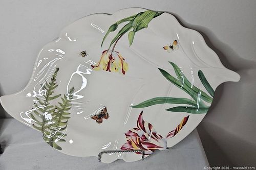 Spode Floral Haven Large Leaf Platter (1 of 4)