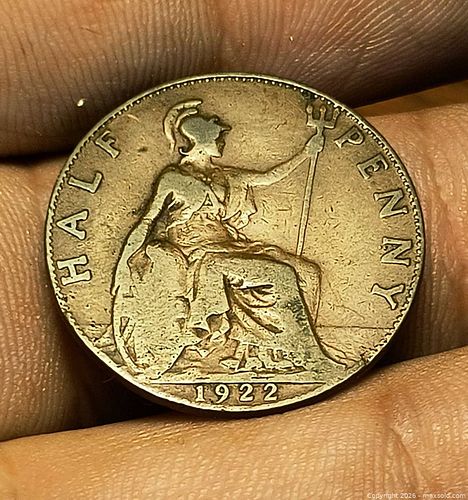 1922 Great Britain Halfpenny King George V (1 of 4)