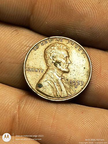 1953-D Lincoln Wheat Cent One Cent (1 of 4)