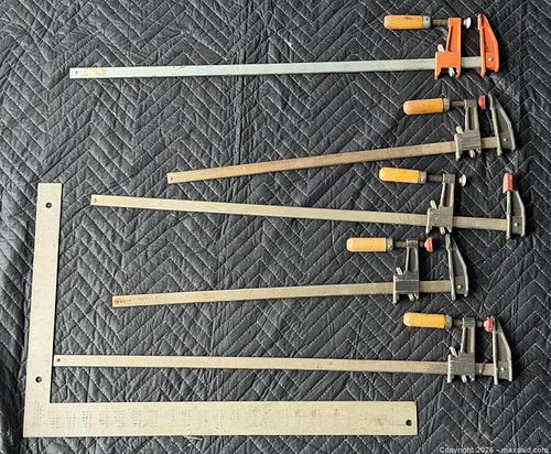 Lot of Woodworking Clamps + Ruler (1 of 4)