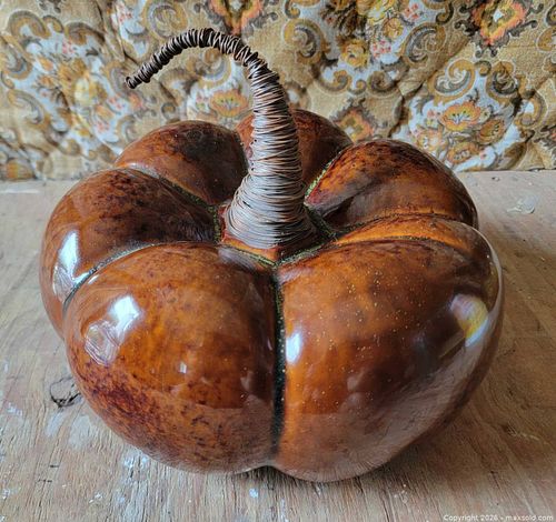 Ceramic Pumpkin Decor Piece  (1 of 3)