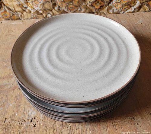 Crate & Barrel 18th Street Stoneware Dinner Plates (6) (1 of 3)