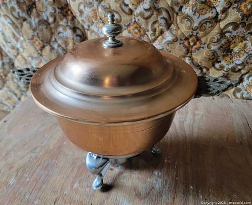 Vintage Lazar Coppertone Chafing Dish  (1 of 4)