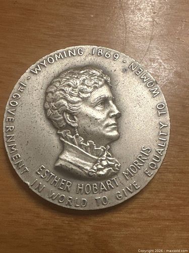 Fine Silver Medallion - Ester Hobart Morris, Women’s Rights (1 of 5)