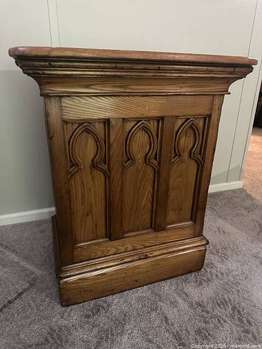 Vintage Gothic Pulpit / Lectern / Podium (1 of 11)