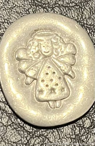 Angel pocket token with inscription  (1 of 2)