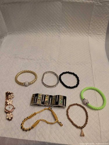 Watch and bracelets (1 of 5)