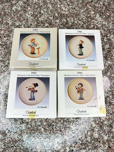 Goebel Porcelain Miniature Collector Plates, Set of 4 (1 of 4)