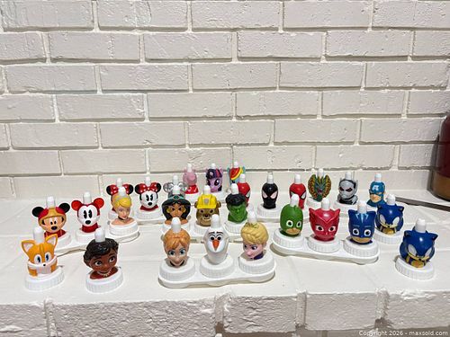 Assorted Disney, Marvel & Kids Character Juice Bottle Toppers -28 (1 of 7)