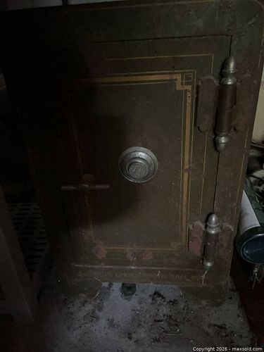 Antique/Vintage Steel Combination-Dial Safe, 17.5x15x25 in (1 of 7)