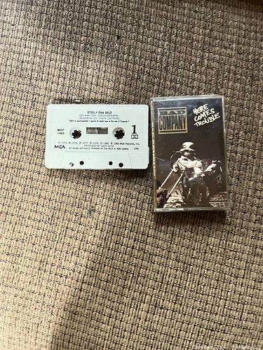 Bad company and Steely Dan cassette  (1 of 4)