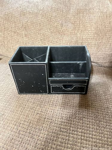 Faux Leather Multi-Function Desk Organizer (1 of 5)