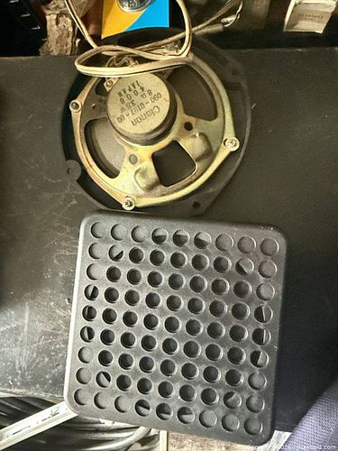 Black Plastic Speaker Grilles/Covers, Approx. 4 x 4 in (Lot) (1 of 4)