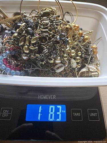 8.3 pounds of wearable assorted jewelry (1 of 7)