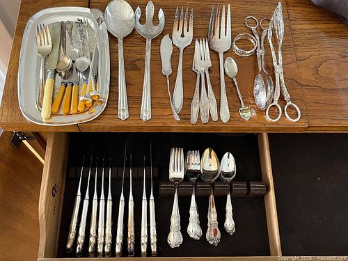 Silverplate Flatware and Serving Lot (1 of 19)
