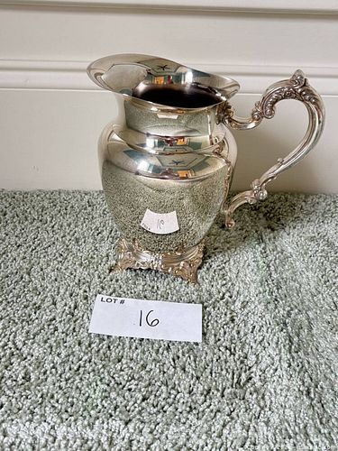 Oneida Silver Plate Pitcher, Ornate Rococo Victorian (1 of 5)