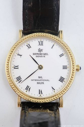 Raymond Weil Genève Quartz Dress Watch 18K Gold Electroplated (1 of 5)