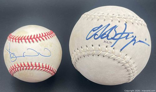 Signed Softball & Duane Ward Signed Baseball Lot (1 of 4)