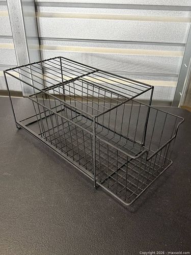 Black Wire Pull Out Storage Basket (1 of 4)