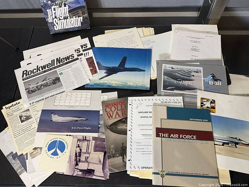 Lot of Military Aviation Brochures, Manuals & Software (1 of 8)
