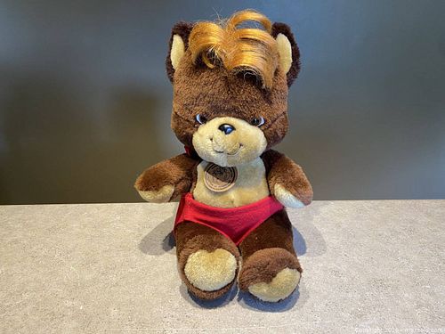 Rare Vintage Eaton’s Punkinhead Plush Bear Mascot with Original Hair & Medallion Tag (1 of 10)