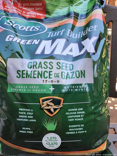 Scotts Grass Seed 17-0-0 NPK 9 kg (1 of 2)