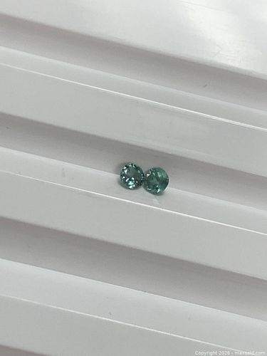0.20ctw LOT OF 2 ROUND NATURAL ALEXANDRITE GEMSTONES | 2.8MM | COLOR CHANGE (1 of 5)
