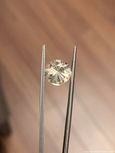 RARE 2.08ct ICE WHITE ROUND BRILLIANT NATURAL TOPAZ/QUARTZ | 8.6MM | EYE CLEAN (1 of 6)