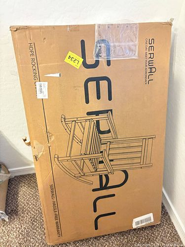 Serwall Brown HDPE Polywood Rocking Chair (1 of 5)