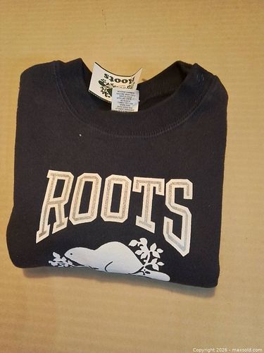 NWT Roots Baby Athletics Fleece Crewneck Sweatshirt - Team Navy (Size 18-24M / XL) (1 of 7)