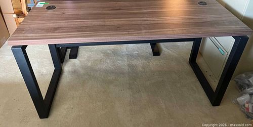Rectangular Table/Desk With Metal Frame  (1 of 11)