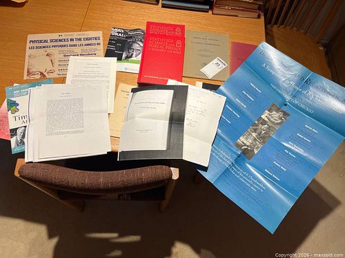 Science Books, Journals, and Signed Poster (1 of 16)