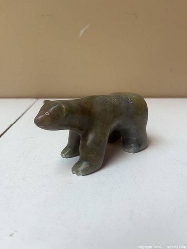 Small Signed Inuit-Style Soapstone Figurine (1 of 10)