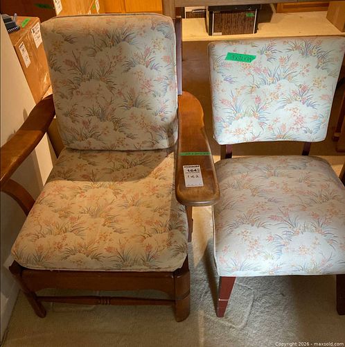 Upholstered Chairs With Wooden Frames (1 of 12)