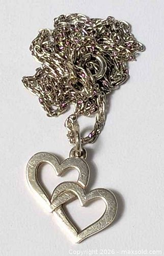 STERLING SILVER NECKLACE AND HEART PENDANT (1 of 19)