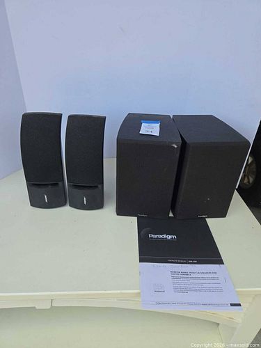 Paradigm & Bose Black Bookshelf/Satellite Speakers, 4 pcs (1 of 9)