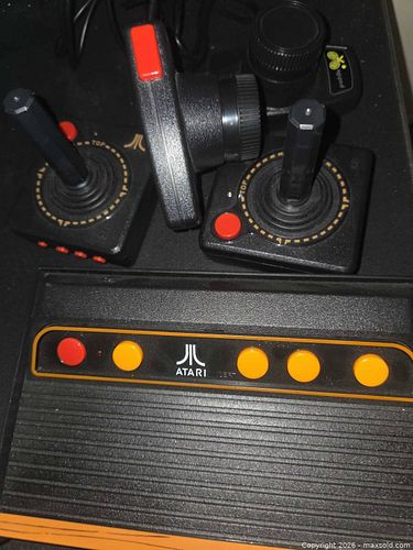 Atari Flashback Console with 4+ Joystick & Paddle Controllers; TV Stand (1 of 14)