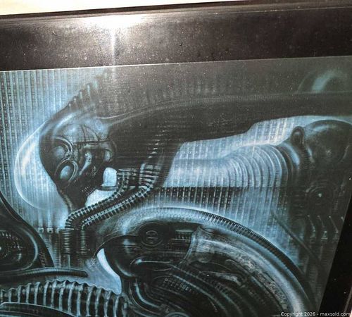 H.R. Giger Framed biomechanical Print,  Glass Frame (1 of 7)