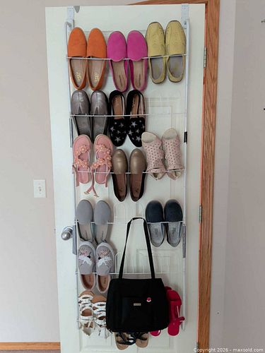 Rack of shoes and a purse (1 of 3)