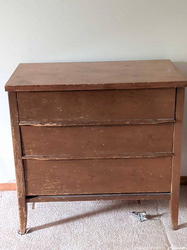 Vintage wood dresser (1 of 5)