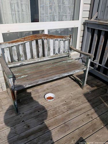 Wood bench  (1 of 3)