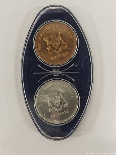 1867 1967 Confederation Ontario Commemorative Mining Medals (1 of 5)