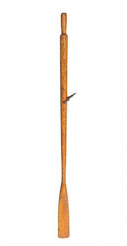 Vintage wood OAR with metal oarlock pin (1 of 6)