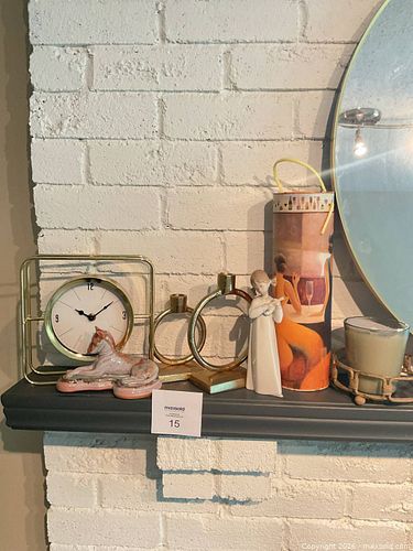 Gold & Ceramic Tabletop Decor Lot (1 of 10)