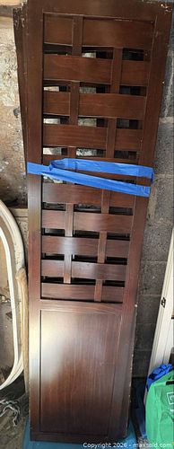 Wood room divider (1 of 2)