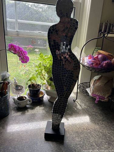 A Mirror Mosaic Sculpture of a Female Form. (1 of 5)