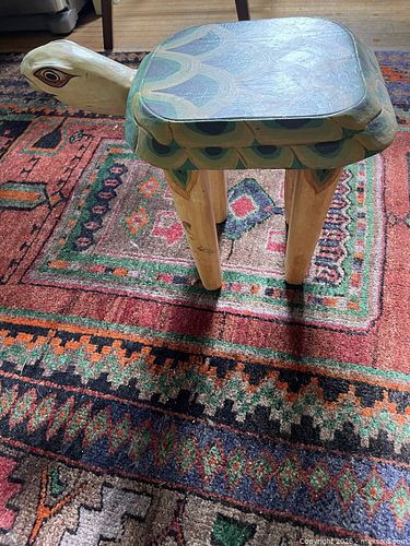 Handmade/Painted Wooden Turtle Table (1 of 6)
