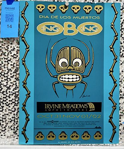 1991 Oingo Boingo Dia de los Muertos Irvine Meadows Concert Poster – Brian James Thompson (1 of 9)